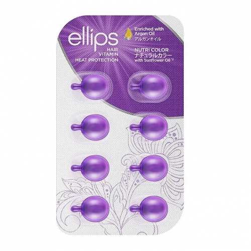 Ellips Hair Vitamin Nutri Color With Triple Care (Вітаміни для волосся "Сяйво кольору"), 8 шт * 1 мл