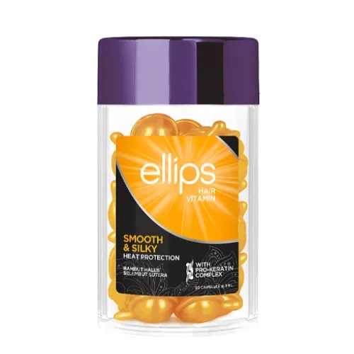 Ellips Hair Vitamin Smooth and Silky With Pro-Keratin Complex (Вітаміни для волосся "Бездоганний шовк"), 50 шт * 1 мл