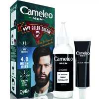 Крем-фарба для чоловіків для волосся, бороди та вус Delia Cameleo Men 4.0 Коричнева, 30мл
