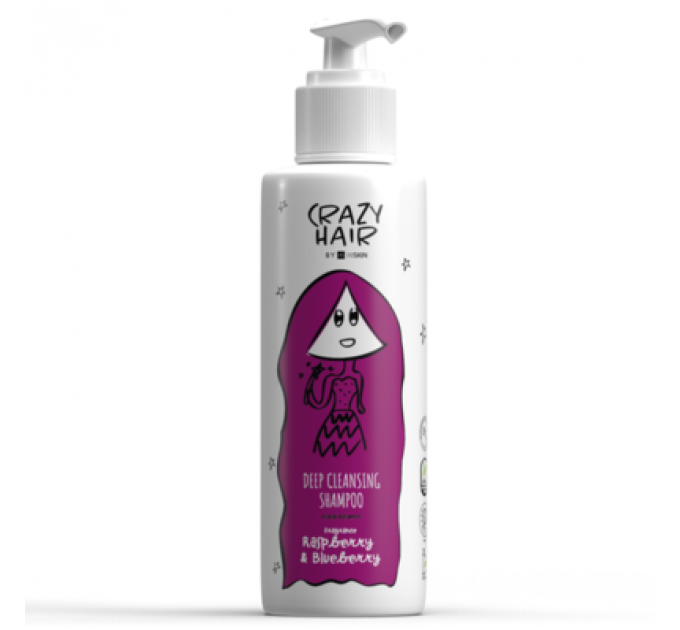 Шампунь HiSkin Crazy Hair Малина-Чорниця для глибокого очищення шкіри голови, 300 мл