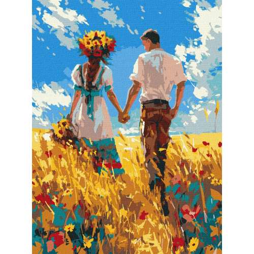 Картина за номерами - Прогулянка закоханих ©art_selena_ua 30х40 см