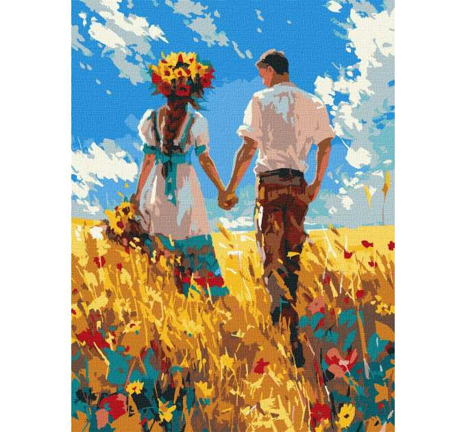 Картина за номерами - Прогулянка закоханих ©art_selena_ua 30х40 см