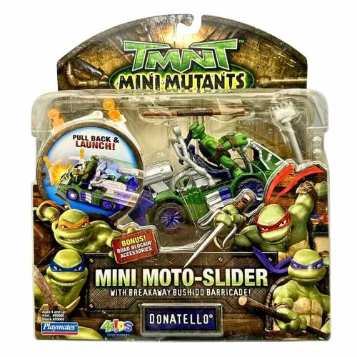 Набір міні-фігурок Донателло з мотоциклом - Mini Code-Runner With Donatello, 4Kids, Playmates
