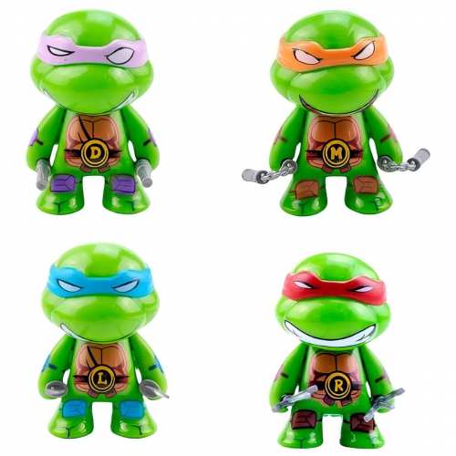 Набір фігурок 4в1 Черепашки ніндзя з аксесуарами, 7 см - TMNT Набір фігурок 4в1 Черепашки ніндзя з аксесуарами, 7 см - TMNT