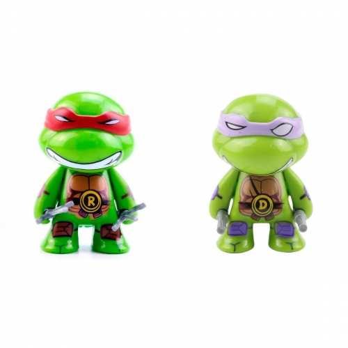 УЦІНКА - Набір фігурок 2в1 Черепашки ніндзя з аксесуарами, 7 см - TMNT