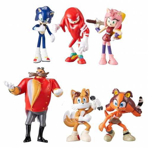 Набір фігурок Їжачок Супер Сонік 6в1, 7 см — Sonic the Hedgehog Набір фігурок Їжачок Супер Сонік 6в1, 7 см — Sonic the Hedgehog