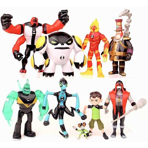 Набір фігурок Бен10 9в1 зі світловими ефектами, 12 см - Ben 10 figure set Набір фігурок Бен10 9в1 зі світловими ефектами, 12 см - Ben 10 figure set