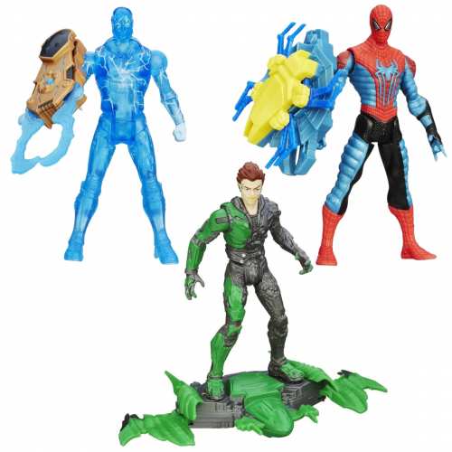 Набір фігурок Hasbro 3в1: Електро, Людина Павук, Гоблін з к/ф Людина павук, 10 см - Spider Strike Набір фігурок Hasbro 3в1: Електро, Людина Павук, Гоблін з к/ф Людина павук, 10 см - Spider Strike