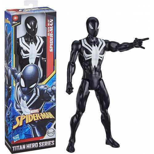 Іграшка-фігурка Hasbro, Людина-Павук Чорний Костюм Веном Марвел, 30 см - Black Spider-Man, Marvel, Titan Hero Series