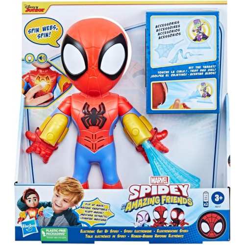 Інтерактивна фігурка Hasbro Людина-павук (звук, світло), 25 см — Disney, Marvel, Spidey Amazing Friends