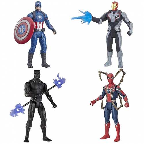 Набір фігурок Hasbro 4в1, Капітан Америка, Людина Павук, Залізна людина, Чорна Пантера, 15 см - Avengers Набір фігурок Hasbro 4в1, Капітан Америка, Людина Павук, Залізна людина, Чорна Пантера, 15 см - Avengers