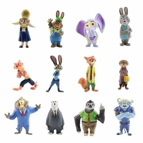 Набір фігурок 12в1 Зоотрополіс (Звірополіс) 4-7 см - Zootopia Набір фігурок 12в1 Зоотрополіс (Звірополіс) 4-7 см - Zootopia