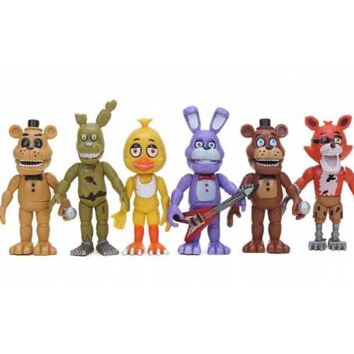 Ігровий набір П'ять ночей з Фредді, 6в1, 9 см - Five nights at freddy's