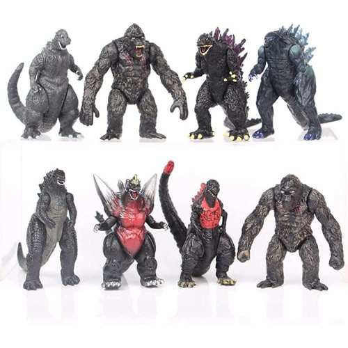 Набір фігурок 8в1 Годзілла проти Кінг-Конга, 8в1, 9 см - Godzilla vs King Kong, 8in1 Набір фігурок 8в1 Годзілла проти Кінг-Конга, 8в1, 9 см - Godzilla vs King Kong, 8in1