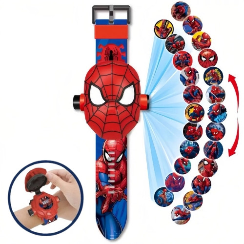 Дитячий годинник із 3D-проєктором 24 зображення Месники Людина Павук — Avengers Spider Man