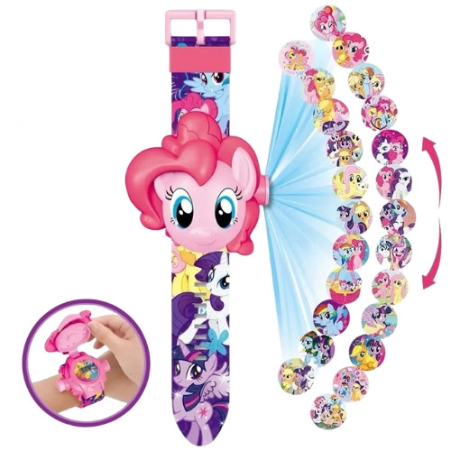 Дитячий годинник з 3D проектором 24 зображення Мій Маленький Поні - My Little Pony