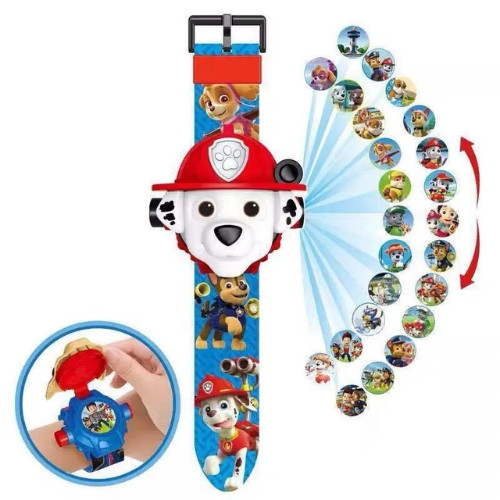 Дитячий годинник з 3D проектором 24 зображення Щенячий патруль Маршал - Paw Patrol