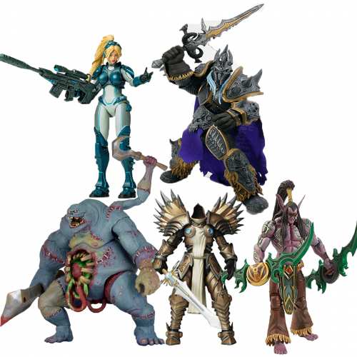 Набір фігурок Герої Бурі, 5в1 - Heroes of the Storm, Neca Набір фігурок Герої Бурі, 5в1 - Heroes of the Storm, Neca