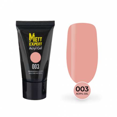 Акрил гель Mett Expert Acryl Gel Cotton candy №003 Камуфлювальний рожево-карамельний 30 г