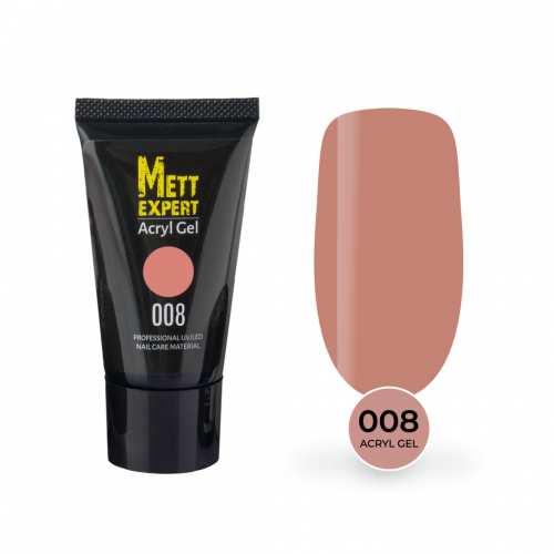 Акрил гель Mett Expert Acryl Gel Beige №008 Камуфлювальний бежевий 30 г