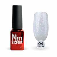 Камуфлювальна база Mett Expert SKLO base №04 Молочна з рожевою та фіолетовою поталлю 12 г