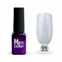 Камуфлювальна база Mett Expert SKLO base №04 Молочна з рожевою та фіолетовою поталлю 7 г