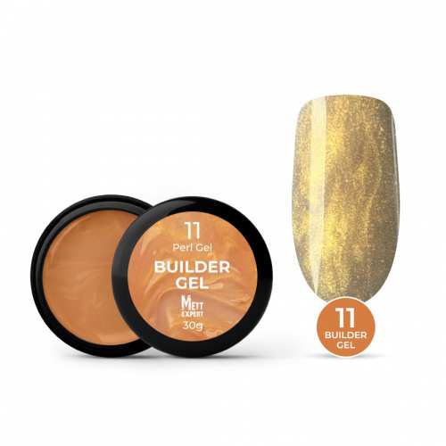 Гель для нарощування Mett Expert Builder gel Perl gel №11 Перлинно-золотий 30 г