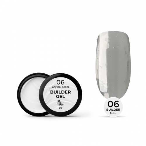 Гель для нарощування Mett Expert Builder gel Crystal clear №06 Прозорий 5 г