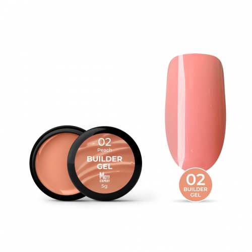 Гель для нарощування Mett Expert Builder gel Peach №02 Персиковий нюд 5 г