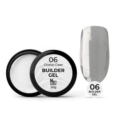 Гель для нарощування Mett Expert Builder gel Crystal clear №06 Прозорий 50 г