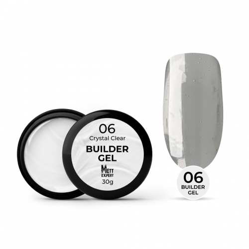 Гель для нарощування Mett Expert Builder gel Crystal clear №06 Прозорий 30 г