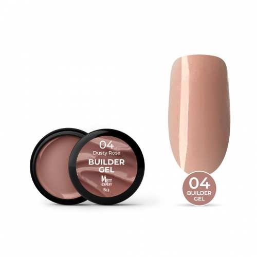 Гель для нарощування Mett Expert Builder gel Dusty rose №04 Попеляста троянда 5 г
