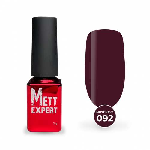 Гель-лак Mett Expert Must have №092 Темно-бордовий 7 г