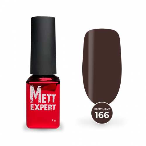 Гель-лак Mett Expert Must have №166 Темний антрацит 7 г