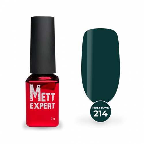 Гель-лак Mett Expert Must have №214 Малахітовий 7 г