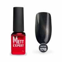 Гель-лак Mett Expert Котяче око Katze №178 Сіро-коричневий 7 г
