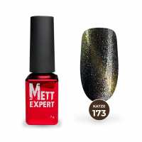 Гель-лак Mett Expert Котяче око Katze №173 Сріблясто-фіолетовий з блискітками 7 г