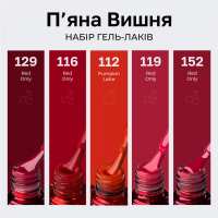 Набір гель-лаків Mett Expert Пʼяна Вишня