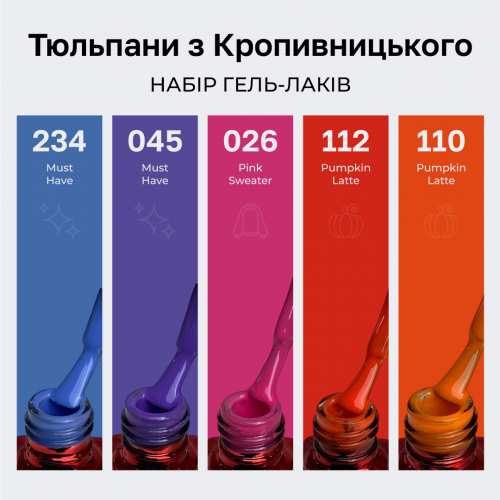 Набір гель-лаків Mett Expert Тюльпани з Кропивницького