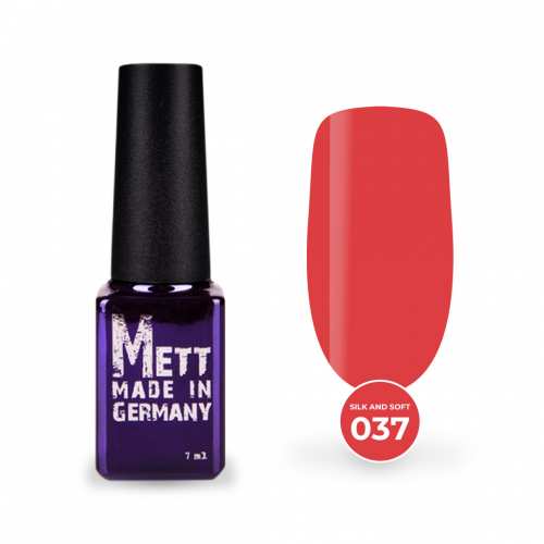 Гель-лак Mett Expert Silk and soft №037 Рожево-жовтогарячий 7 г