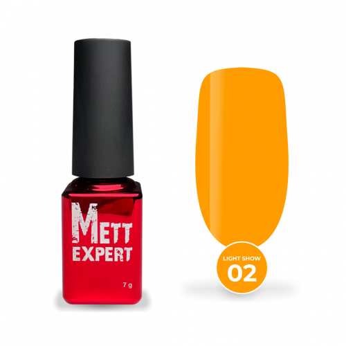 Гель-лак Mett Expert Neon LIGHT SHOW №02 Сонячно-жовтий 7 г