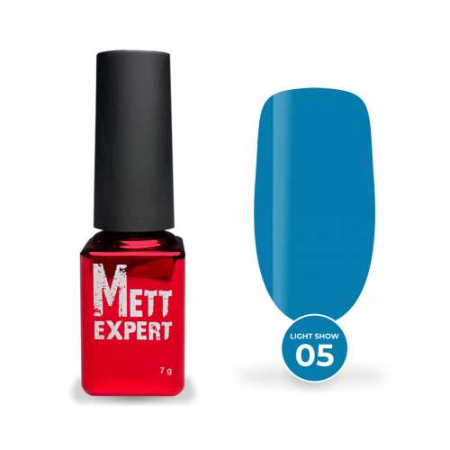Гель-лак Mett Expert Neon LIGHT SHOW №05 Блакитний 7 г
