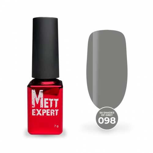 Гель-лак Mett Expert 50 shades of grey №098 Світло-сірий 7 г