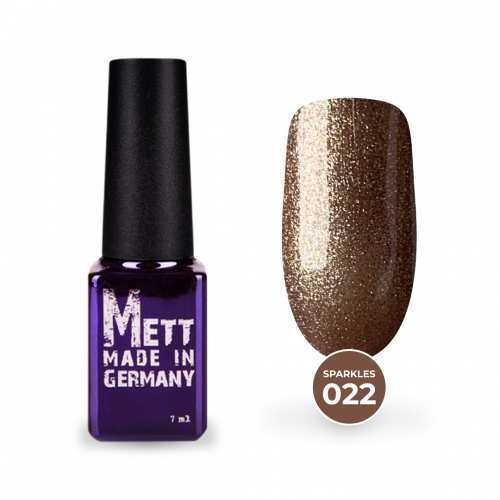 Гель-лак Mett Expert Sparkles collection №022 Рожева голографічна бронза 7 г