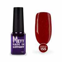 Гель-лак Mett Expert Sparkles collection №155 Червоний з шимером 7 г