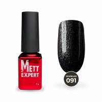 Гель-лак Mett Expert Sparkles collection №091 Графітовий з шиммером 7 г