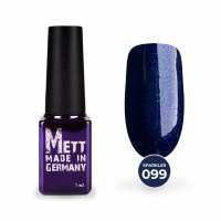 Гель-лак Mett Expert Sparkles collection №099 Темно-синій із синім шиммером 7 г