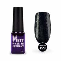 Гель-лак Mett Expert Sparkles collection №159 Чорний з шимером 7 г