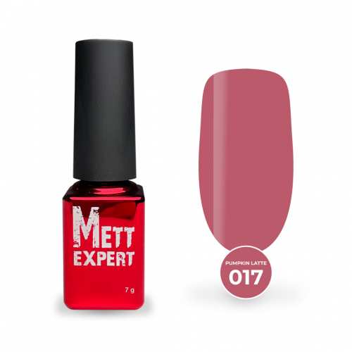 Гель-лак Mett Expert Pumpkin latte collection №017 Попелясто-рожевий 7 г