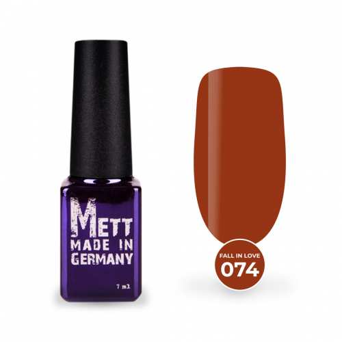 Гель-лак Mett Expert Fall in love collection №074 Темно-жовтогарячий 7 г